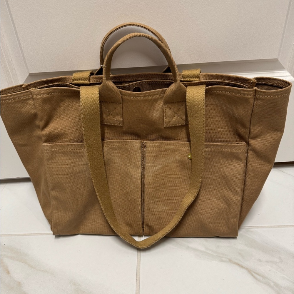 Madewell Brown Canvas Utility Tote Bag
